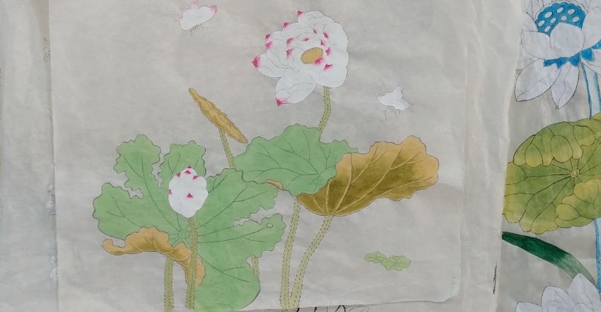 민화 채색 순서
